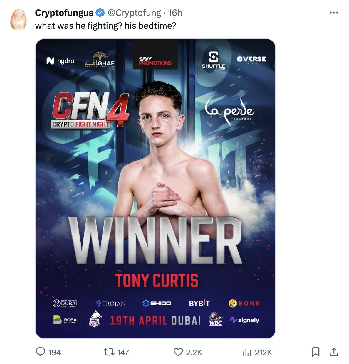 Meme tagged crypto, reaction